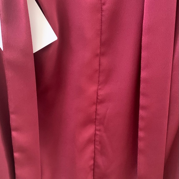 Iris and Ink Burgundy London Sleeve Blouse - Picture 7 of 7